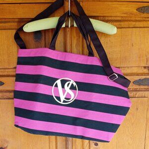 Pink and Navy Victoria's Secret tote    NWOT